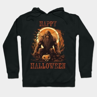 Creepy Bigfoot Halloween Design Hoodie